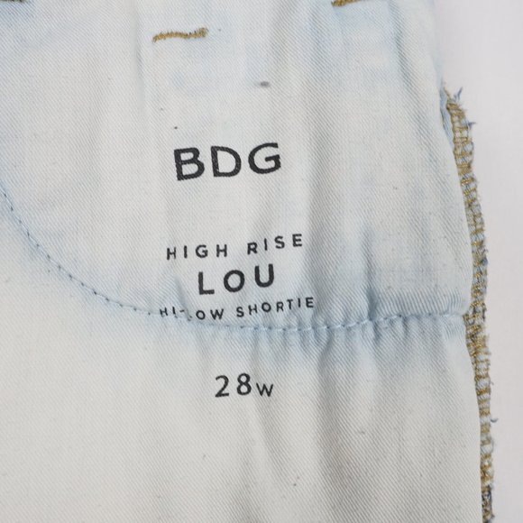 BDG High Rise Lou Hi-low Shorts - Picture 4 of 5